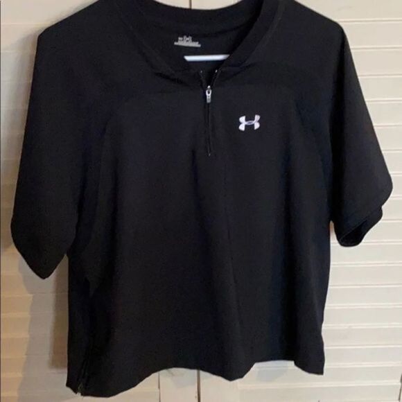 1/2 zip loose T-shirt with side zipper - Picture 2 of 7